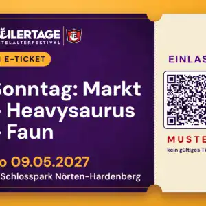 E-Ticket Sonntag: Markt + Heavysaurus + Faun