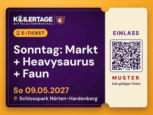 E-Ticket Sonntag: Markt + Heavysaurus + Faun